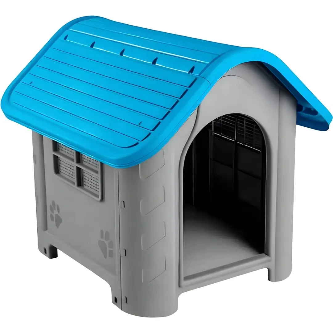 Amazon Petjoy Plastik Köpek Kulübesi Mavi